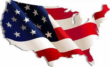 USA COUNTRY WAVE FLAG