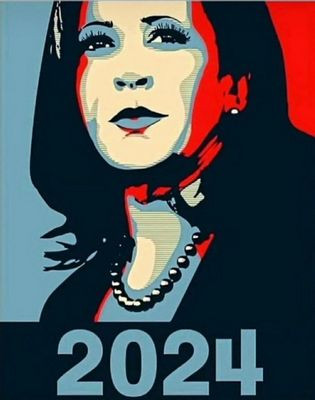 HARRIS 2024 POLITICAL STICKER 1