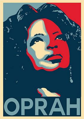 OPRAH RWB POLITICAL STICKER