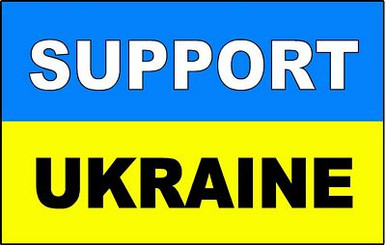 SUPPORT UKRAINE  WORLD FLAG STICKER