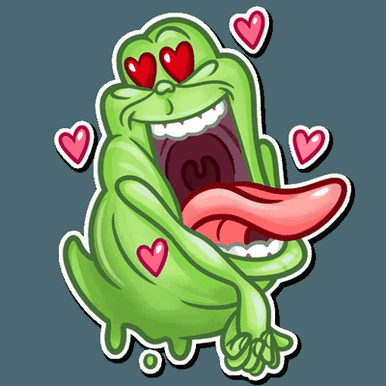 slimer ghost busters funny sticker 14