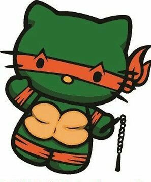 Hello K TMNT sticker