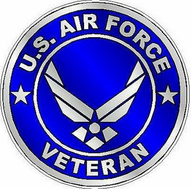 AIR FORCE VETERAN blue