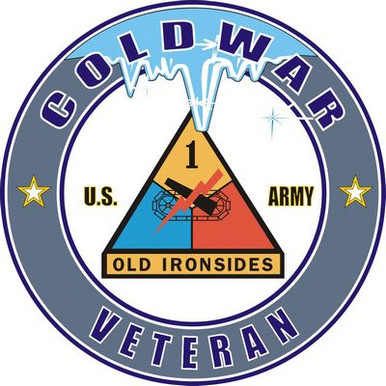 cold war 1st armored division veteran decal sticker