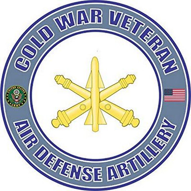 cold war air defense artillery veteran sticker