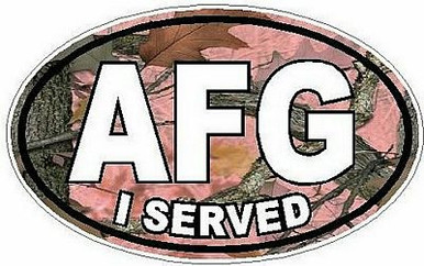 I Served AFG FILLS Camo Nature Pink