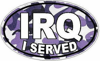 I Served IRQ FILLS Camo Purple