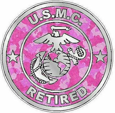 MARINE CORPS RETIRED camo pink