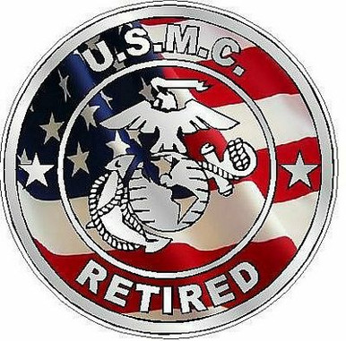 MARINE CORPS RETIRED flag USA