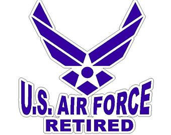 us air force retired STICKER 3