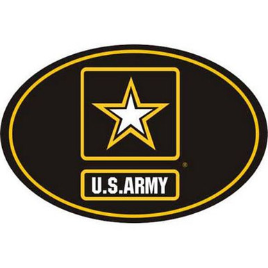 army star logo euro style OVAL decal
