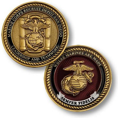 marine coin design sticker 4