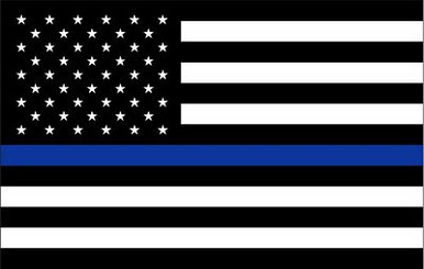 Thin Blue Line USA BACK POLICE STICKER 1