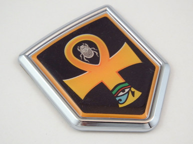 Ankh shield 3D CREST Chrome Emblem