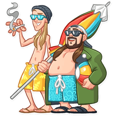 jay and silent bob funny cartoon wall sticker 11
