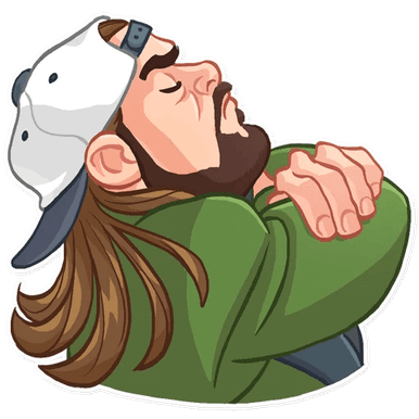 jay and silent bob funny cartoon wall sticker 12