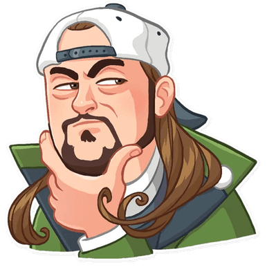 jay and silent bob funny cartoon wall sticker 14