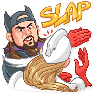 jay and silent bob funny cartoon wall sticker 18