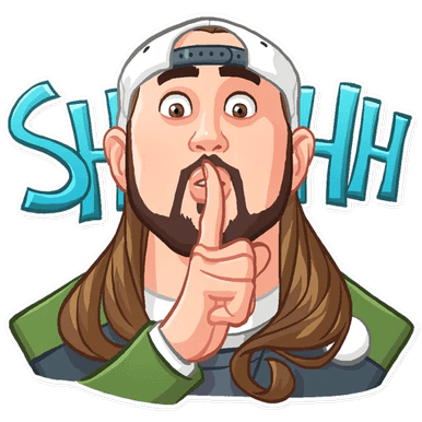jay and silent bob funny cartoon wall sticker 19