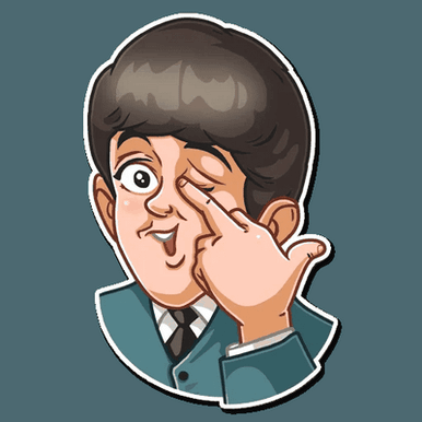 beatles music group sticker 16