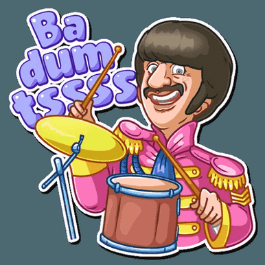 beatles music group sticker 25