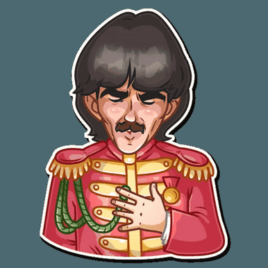 beatles music group sticker 26