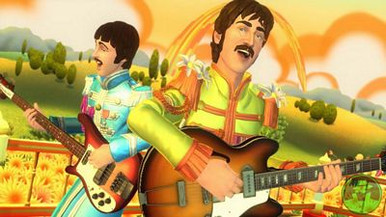 beatles rock band sticker