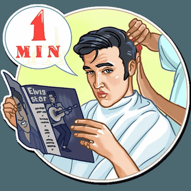 elvis presley the king music band sticker 13