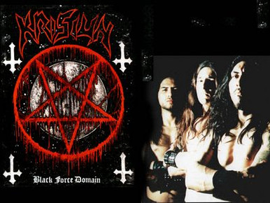 Krisiun 2 Color Band Sticker