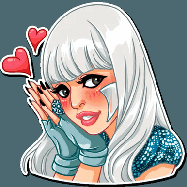 Lady Gaga Band Sticker 24