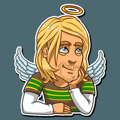 NIRVANA kurt cobain grunge is dead band sticker 10