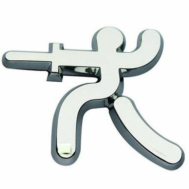 Fencing Stick Figure Chrome Emblem 20 PACK