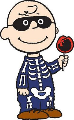 Charlie Brown Peanuts Gang Sticker HALLOWEEN