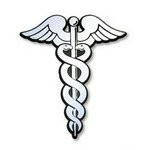 Caduceus Symbol Car Emblems 20 PACK