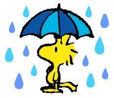 WOODSTOCK RAIN peanuts characters