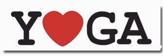 I Love Yoga Bumper Sticker 2