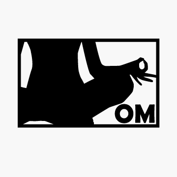 Yoga OM B&W Decal