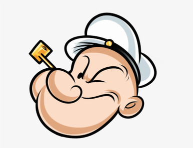 POPEYE HEAD SHOT STICKER 33