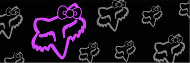 F BOW Logos Purple Rear Window Graphic