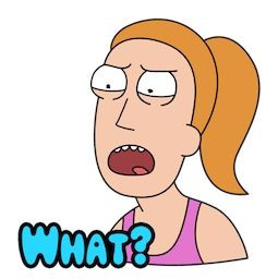 rick and morty SISTER WHAT STICKER