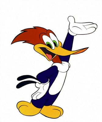 Woody woodpecker original color sticker 44