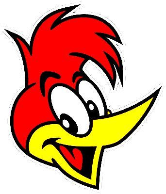 Woody Woodpecker Head Funny Cartoon Car Bumper Vinyl