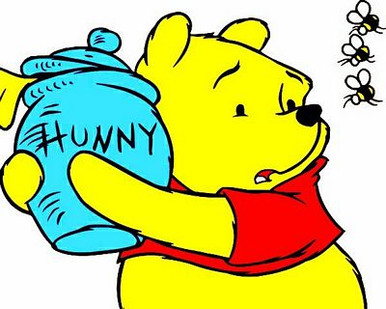 Pooh winnie the pooh bees sticke