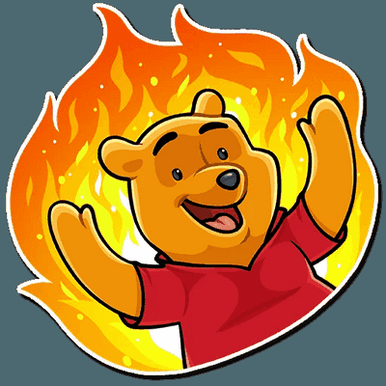 Winnie the Pooh Funny Cartoon Sticker Decal 08