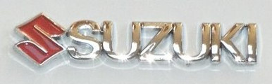 SUZUKI Chrome with Red Emblem 20 PACK