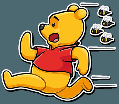 Winnie the Pooh Funny Cartoon Sticker Decal 28