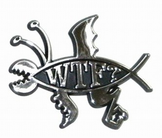 WTF Flying Fish Chrome Emblem 20 PACK