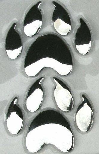 Bear Paw Chrome METAL Emblems PAIR 20 PACK