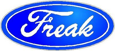 Freak Oval Decal COLOR