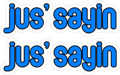 JUS SAYIN COLOR STICKERS  PAIR